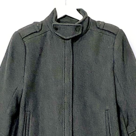 Vince Gray Wool Back Pleat Jacket/Coat , size 8 - Picture 3 of 12
